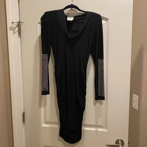 Jovani Black Studded Dress